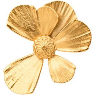 Wildflower Ample Broche, Gold Plated