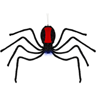 Sich Abseilende Schwarze Witwe Halloween Animatronic 58cm