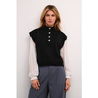 Cream CRJangle Strik vest - Sort - Str XS/S - Damer