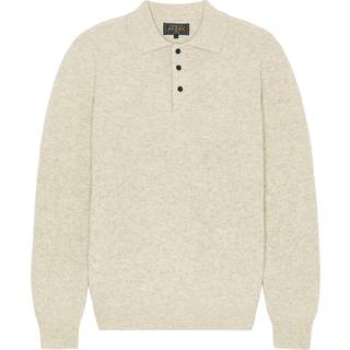 BEAMS PLUS Knitted Wool Polo Beige