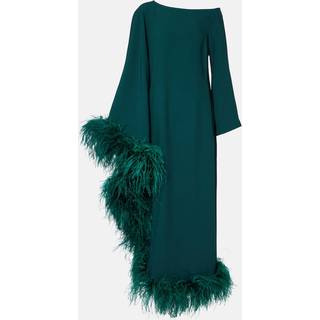 Taller Marmo One-shoulder feathered sequined gown - beige - XXS