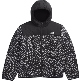 The North Face Boy's Reversible Shasta FZ Hooded Jacket Syntetisk jakke Børn størrelse M farve sort