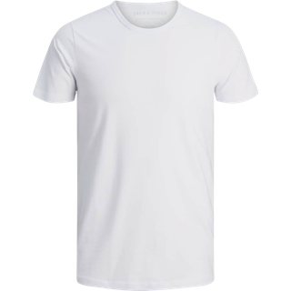Ensfarvet O-hals T-shirt