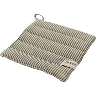 ERNST Ernst grydelap stribet 23x25 cm Grøn-beige