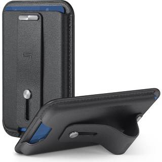 ESR Magnetisk Læder Kortholder m. Strop & Ståfunktion - MagSafe Komptibel - Sort
