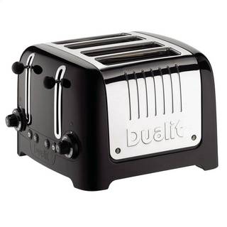 Dualit 4 slots Lite toaster, sort