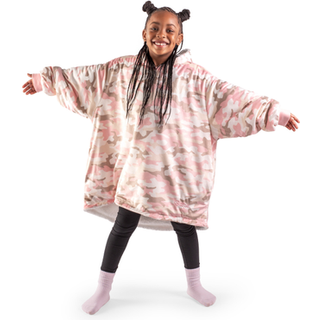 Bare hjemme -sherpa fleece b?rbart t?ppe - overdimensioneret b?rbar t?ppe h?ttetr?je - ungdomsst?rrelse - varm & hyggelig - bl?dt t?ppe - behagel