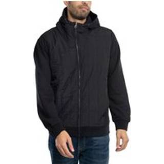 Lyle And Scott Hybrid Quilted Zip Hoodie Black