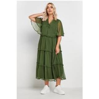 Yours Curve Yours Curve Chiffon Tiered Kjole