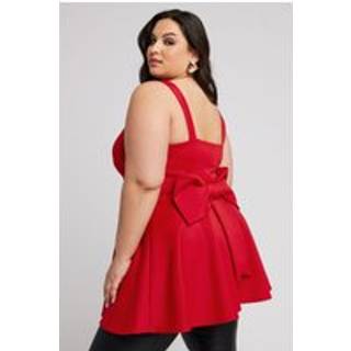Yours Curve Sløjfe Back Peplum TopEU 50-52 (UK 22-24)