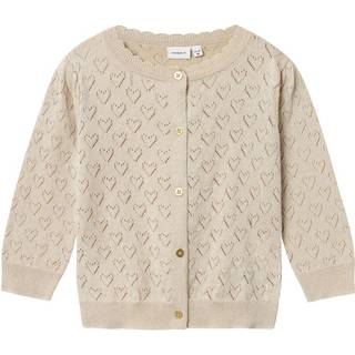 Name It Frosted Almond Hjerter/glitter Cardigan
