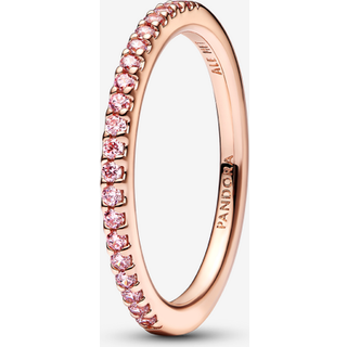 Pandora 182999C01 Damen-Ring Funkelndes Pink Band Roségoldfarben