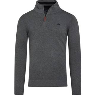 Raging Bull Grey Classic Quarter Zip Knit TrøjeSmall