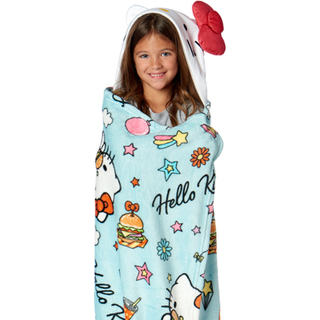 Northwest Sanrio Hello Kitty World Of Kitty Hooded 3D Sculpted Hood Silk Touch Throw Filt 40 x 50 tum