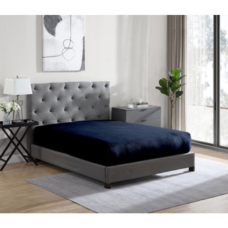 Cathay Home King Flannel -Plush Fitted Sheet - Ultra Soft & Thick Plush No -Pilling - All Season Cosy Warmth - 12 """" Deep Pocket Fitted Sheet (Ki