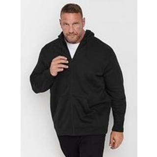 BadRhino Big & Tall BadRhino Big & Tall høj Sort Premium Zip Up Hættetrøje