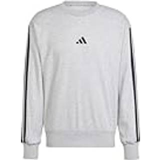Essentials 3-Stripes French Terry sweatshirt - Medium Grey Heather / Black