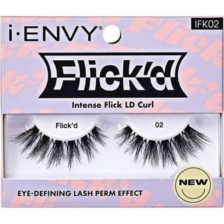 i-ENVY falske vipper Flick'd D-Curl Strip vipper Volumen Bouncy Naturligt klart bnd Cat Eye Dramatisk Trendy Extensions Genanvendelige jenvippe