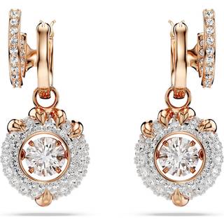 Dragon & Phoenix Drop-Ohrhänger, Drachenkralle, Weiß, Roségold-Legierungsschicht