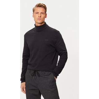 HECHTER PARIS Herren Rollkragenpullover schwarz unifarben