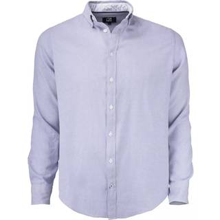 Cutter & Buck 352400 Belfair Oxford Shirt Men's Frenchblue/White 2XL
