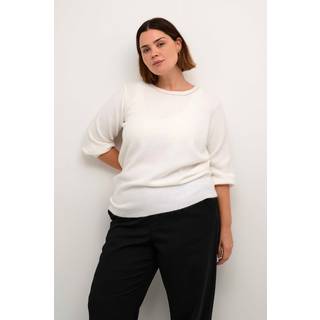 Kaffe Curve Kcmerida Pullover Strik 10582721 Chalk Cc. (LARGE)