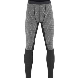 Bula Geo Merino Wool Pant Skiunderbukser Herre - Grey Melange - Grey Melange / M