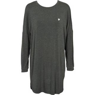 Missya Softness Long Sleeve Nightdress - Darkgrey - Large