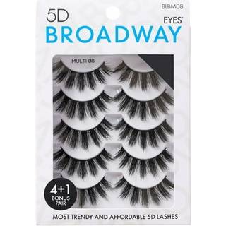 Broadway Lashes Strip falske ?jenvipper Multipack falske ?jenvipper Naturligt til dramatisk udseende vippes?t 5 par (08)