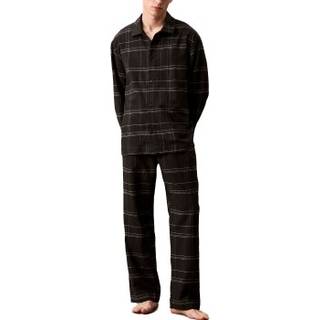 Calvin Klein Men Flannel Sleep Pant - Black - Large