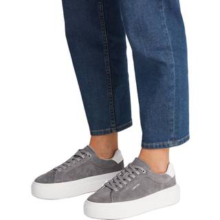 Suede Platform Trainers - Grey - EU 40