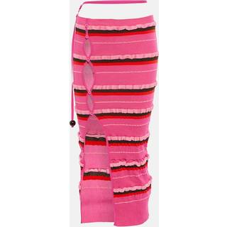 Jacquemus La Jupe Maille Concha midi skirt - pink - XL+