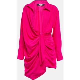 Jacquemus La Robe Bahia tie-detail minidress - pink - XS