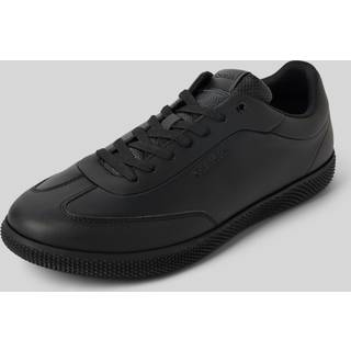 Leather Low Profile Trainers - Black - EU 43