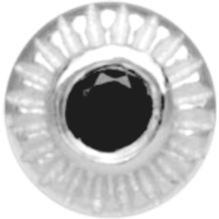 IX Cent Black Earring Silver