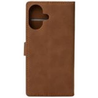 iPhone 16 Wallet cover med lås - brun