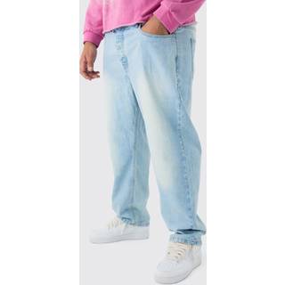Mens Ice Blue Plus Tapered Fit Jeans