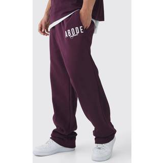 Mens Burgundy Relaxed Abode Jogger