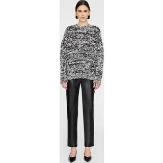 Sydney Crew Sweater - Black and White Xs