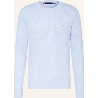 Herringbone Structure Pullover, Breezy Blue, L