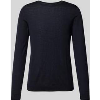 Maerz Herren Pullover blau unifarben