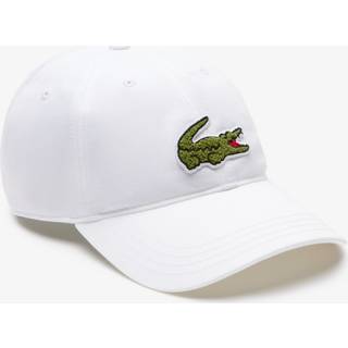 Lacoste Crocodile Badge Cotton Twill Cap White