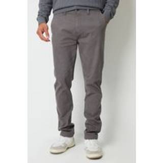 Threadbare Threadbare Grey Slim Fit Canvas Trousers With Stretch
