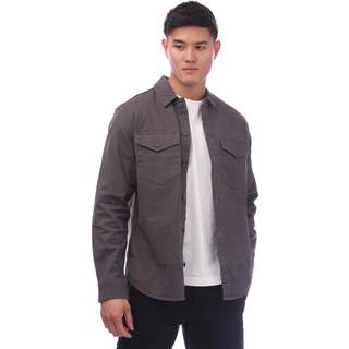 JACK & JONES Herre Dave Stretch Overshirt Asfalt