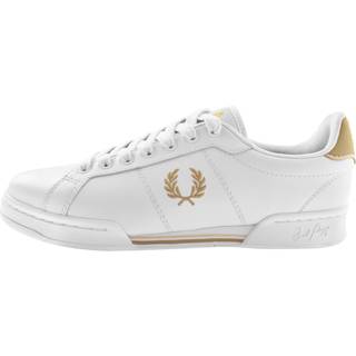 Fred Perry Herren Sneaker weiß Glattleder