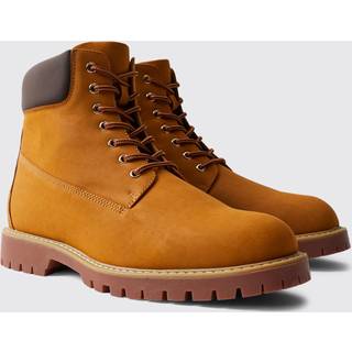 Mens Tan Worker Boots