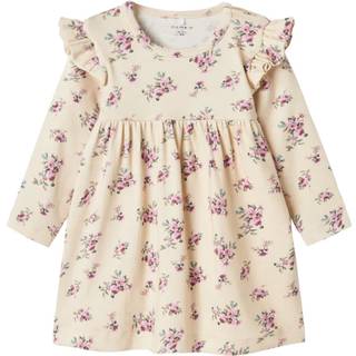 Name It Summer Sand Blomstret Kjole