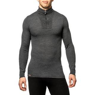 Woolpower Zip Turtleneck 200 Merino undertøj størrelse M farve grå