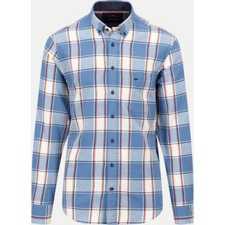 Fynch-Hatton Herren Hemd blau kariert