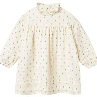 Lil Atelier Turtledove Blomstret Kjole